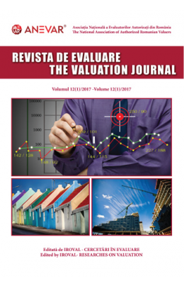 REVISTA DE EVALUARE / THE VALUATION JOURNAL - vol. 12 (1/2017)
