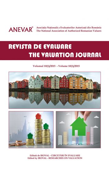 REVISTA DE EVALUARE / THE VALUATION JOURNAL - vol.  10 (1/2015)