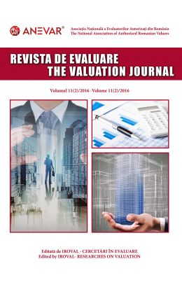 REVISTA DE EVALUARE / THE VALUATION JOURNAL - vol. 11 (2/2016)